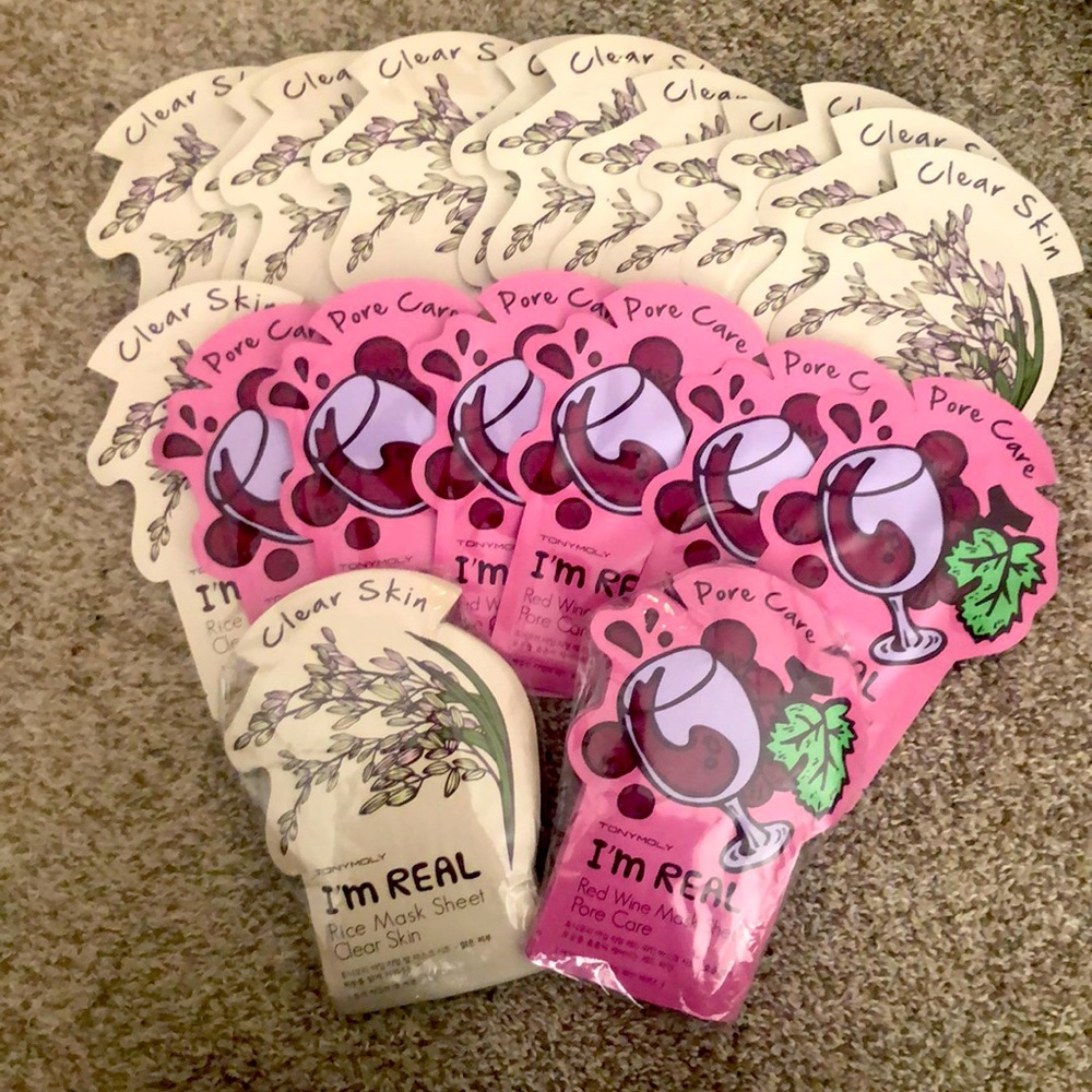 5 for 15 - TONY MOLY I’m real rice wine face masks